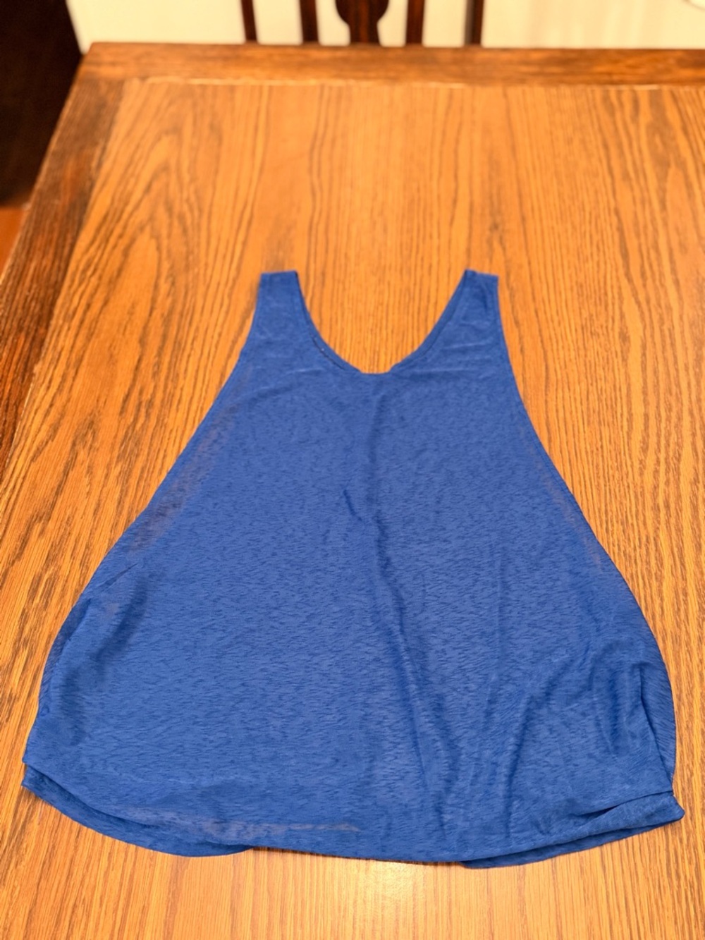 Blue Racerback Tank Top - Lightweight Women's Shell